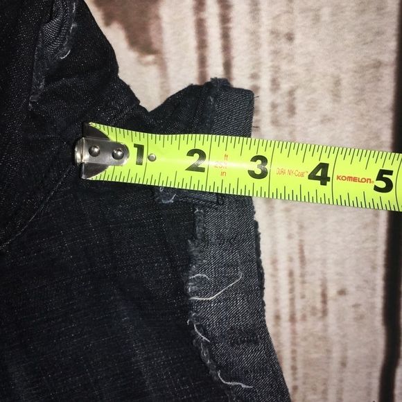 Vintage Therapy By Lane Crawford Dark Wash Denim Jean Shorts 7 - Picture 6 of 13